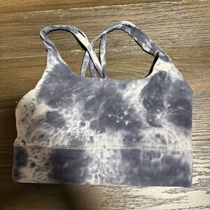lululemon athletica Gray Tie-Dye Sports Bra